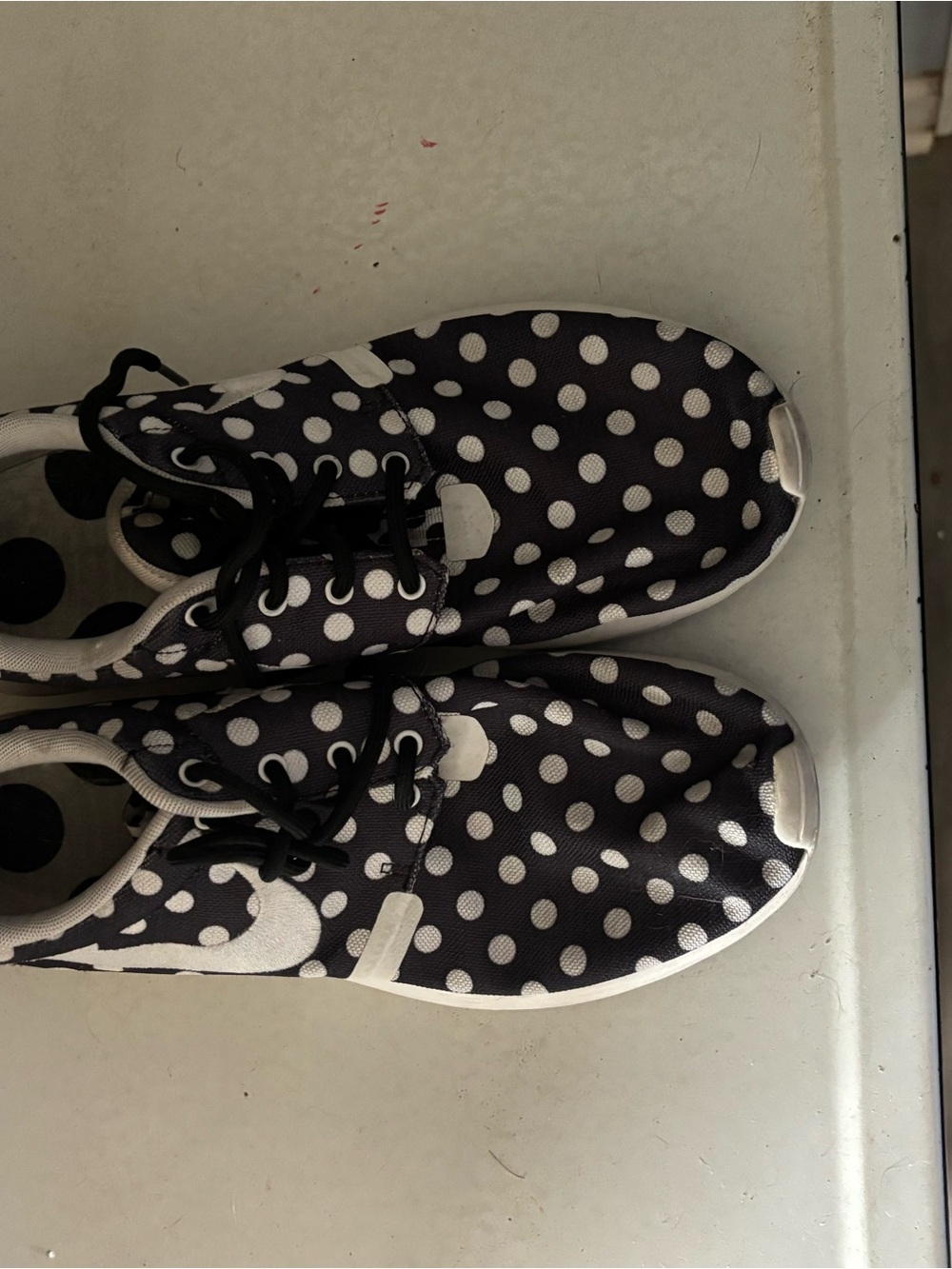 Nike Women's Black & White Polka Dot Athletic Sneakers